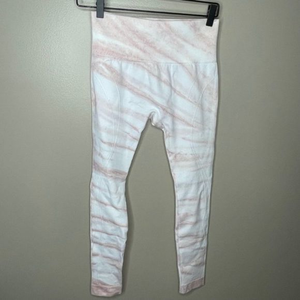 Wildfox Marble Pink White‎ 7/8 Leggings NWOT